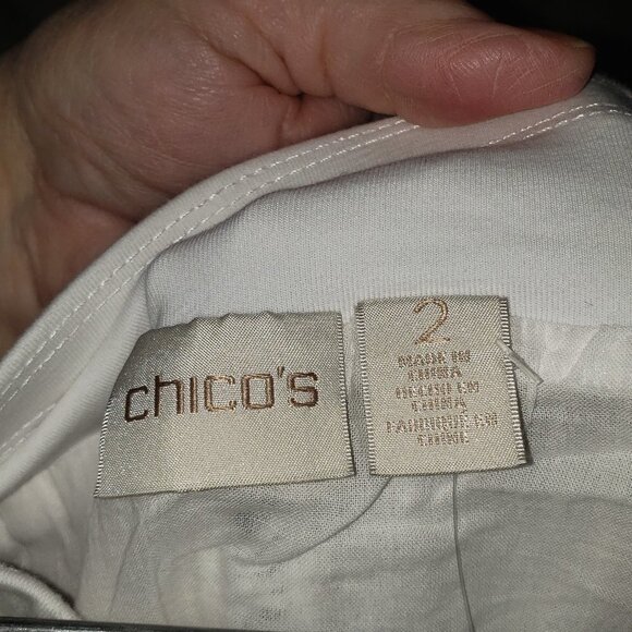 NWT Ladies CHICO'S Peasant Skirt in White - Chico's 2 - Picture 5 of 5